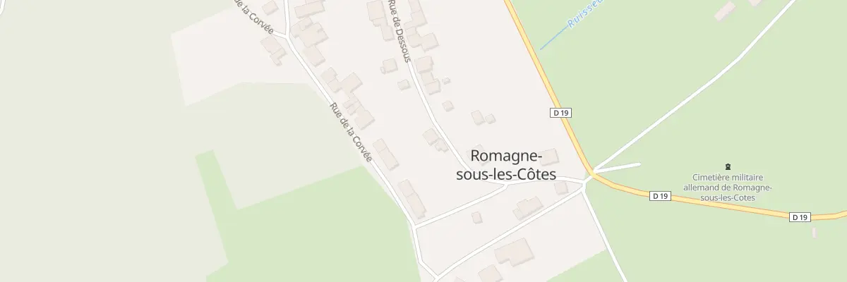 Plan du 8 Rue de Dessous à Romagne-sous-les-Côtes