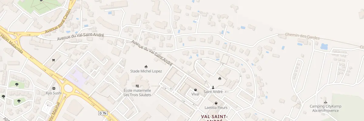 Plan du 25 Av du Val Saint-André à Aix-en-Provence