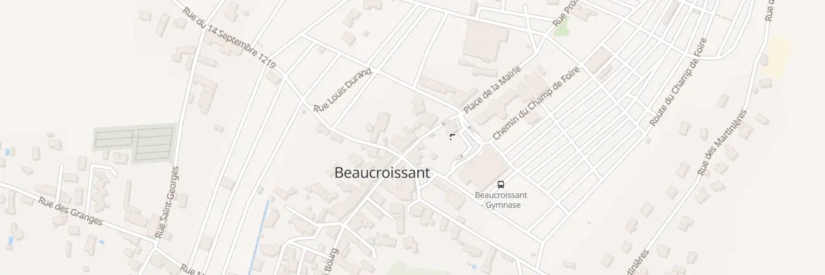 Plan du 80 Le Bourg à Beaucroissant