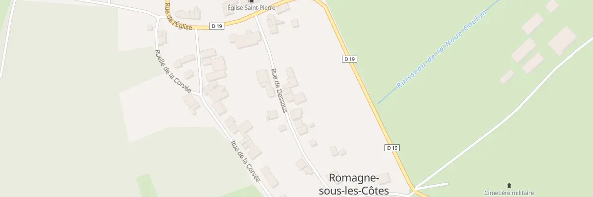 Plan du 15 Rue de Dessous à Romagne-sous-les-Côtes