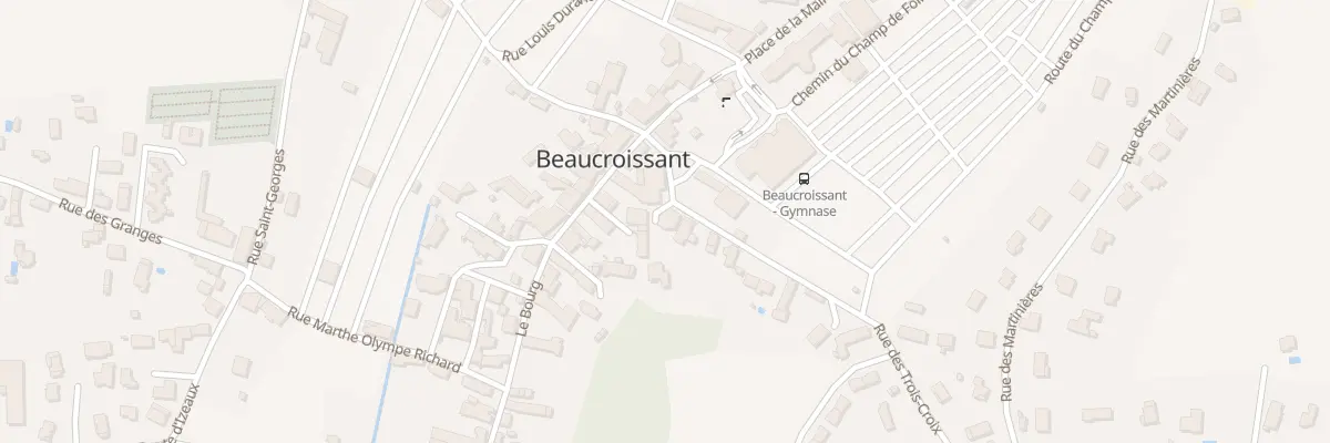 Plan du 90 Rue des Trois Croix à Beaucroissant