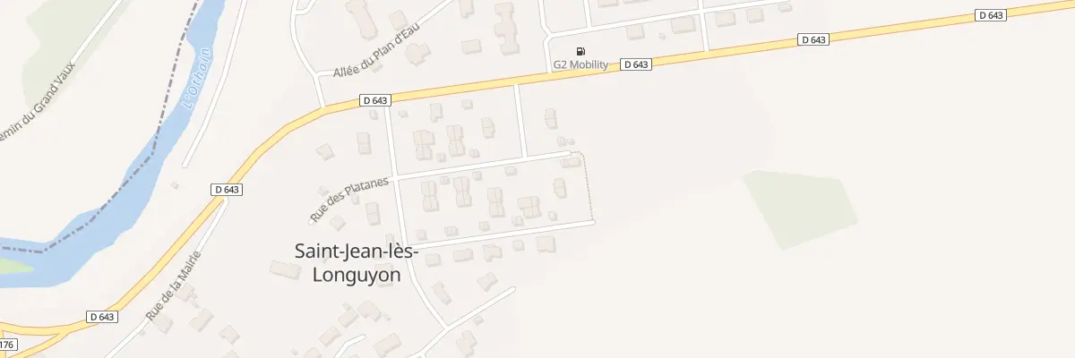 Plan du 6 Rue des Platanes à Saint-Jean-lès-Longuyon