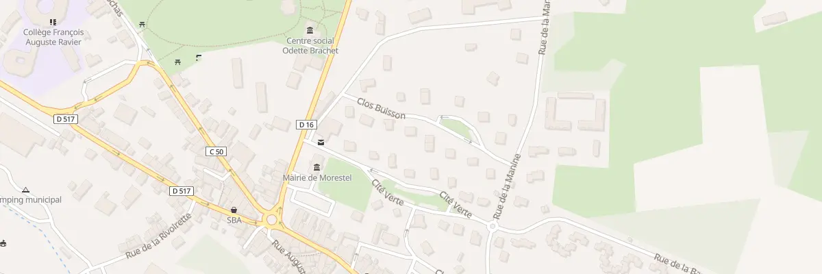 Plan du 86 Rue du Clos Buisson à Morestel