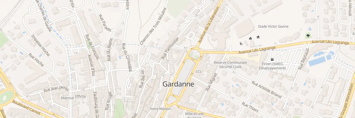 Plan du 17 Crs de la République à Gardanne