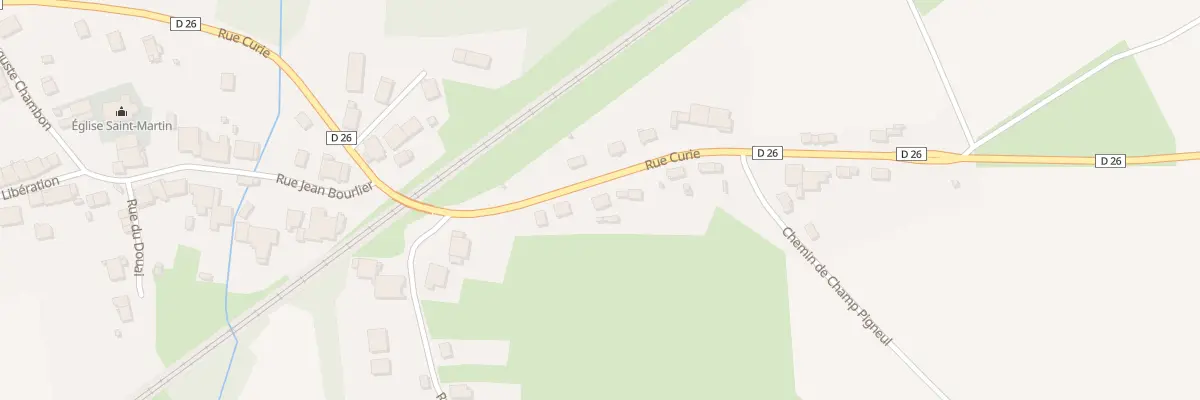 Plan du 10 Rue Curie à Torcenay