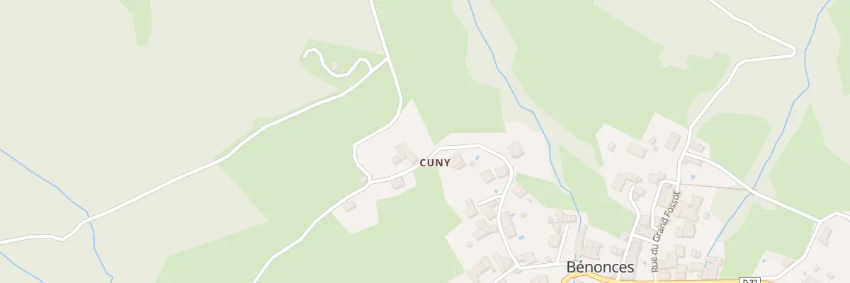 Plan du 260 Rue de Cuny à Bénonces