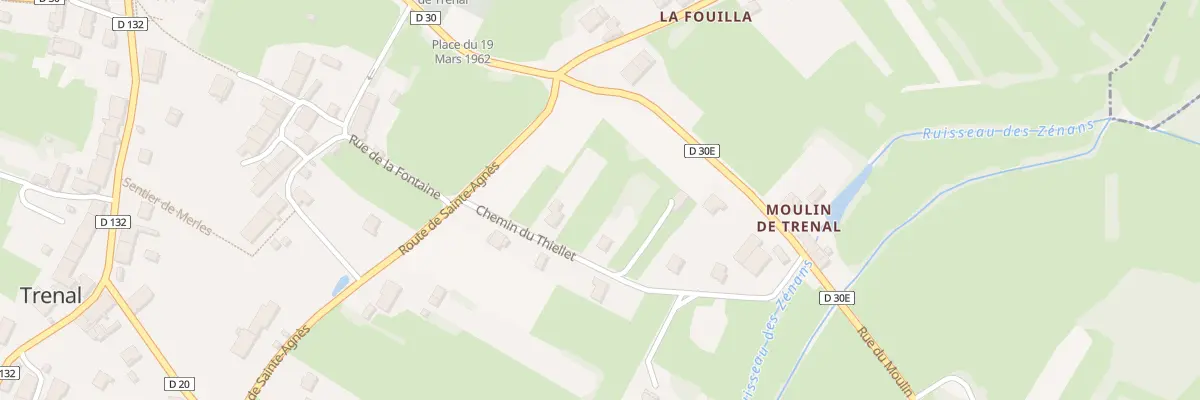 Plan du 5191 Che du Thiellet à Trenal