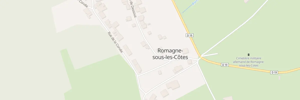 Plan du 10 Rue de Dessous à Romagne-sous-les-Côtes