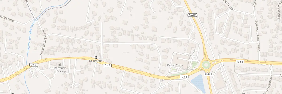 Plan du 296 Bd de la Tiranne à Allauch