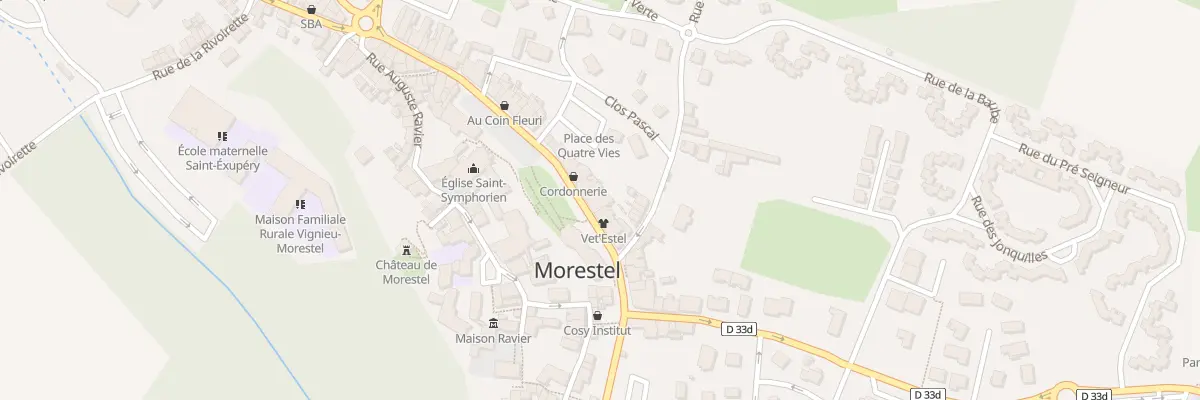 Plan du 235 Grande Rue à Morestel
