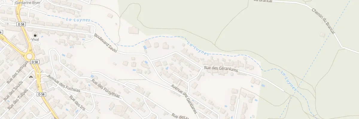 Plan du 4 Rue des Glaïeuls Biver à Gardanne