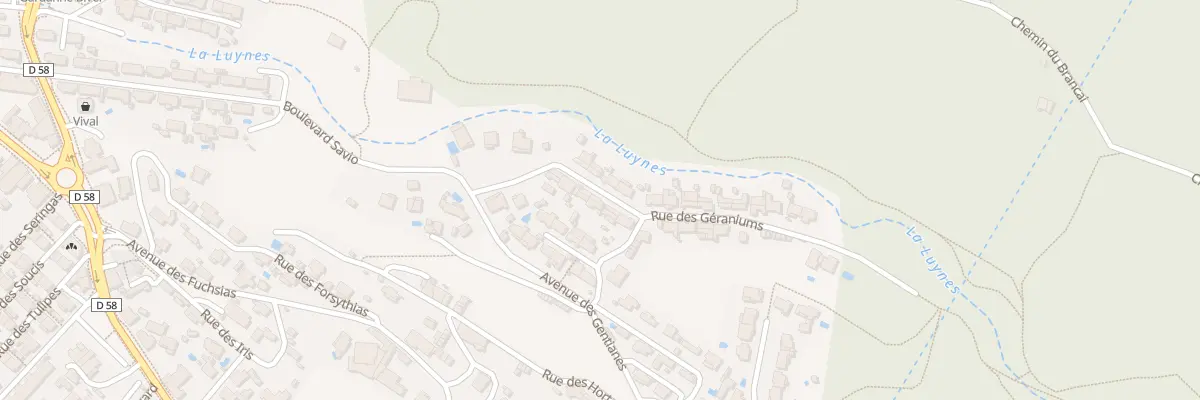 Plan du 12 Rue des Glaïeuls Biver à Gardanne
