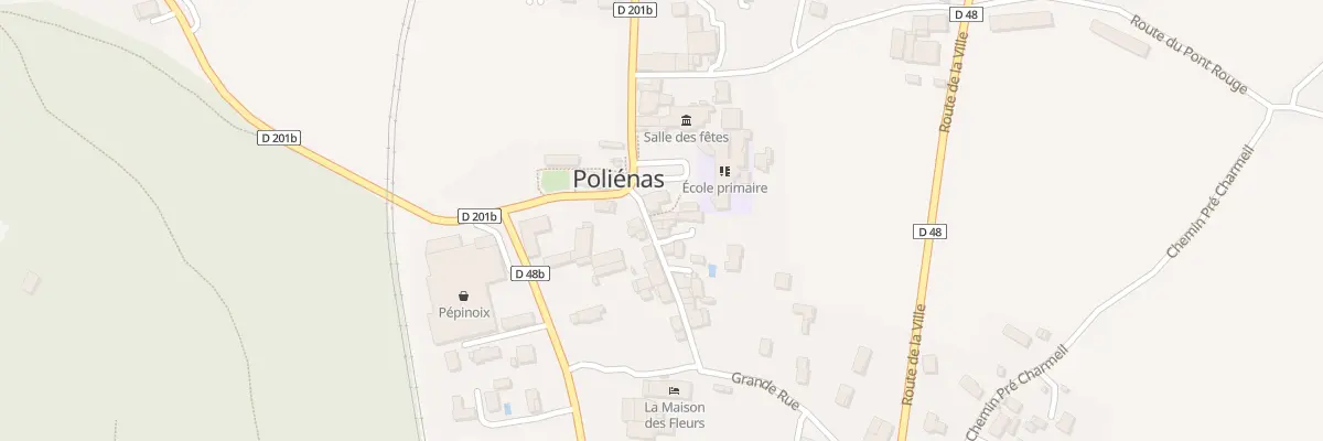 Plan du 7 Grande Rue à Poliénas