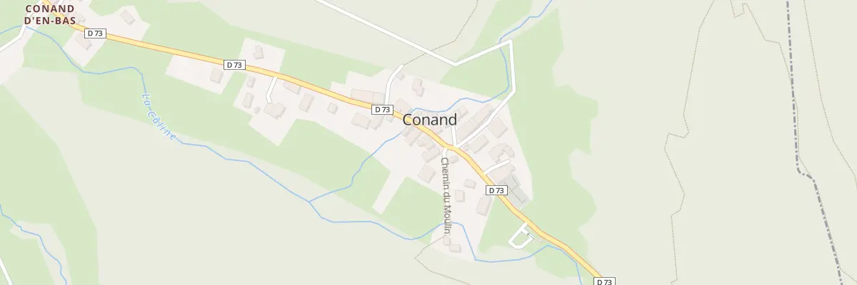 Plan du 173 Rte de la Caline à Conand