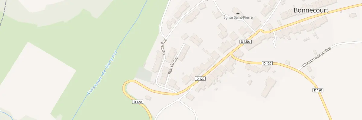 Plan du 2 Rue du Sac à Bonnecourt