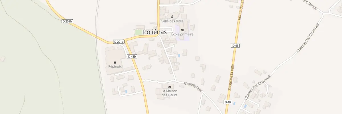 Plan du 41 Grande Rue à Poliénas