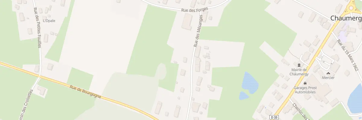 Plan du 7 Rue des Mésanges à Chaumergy