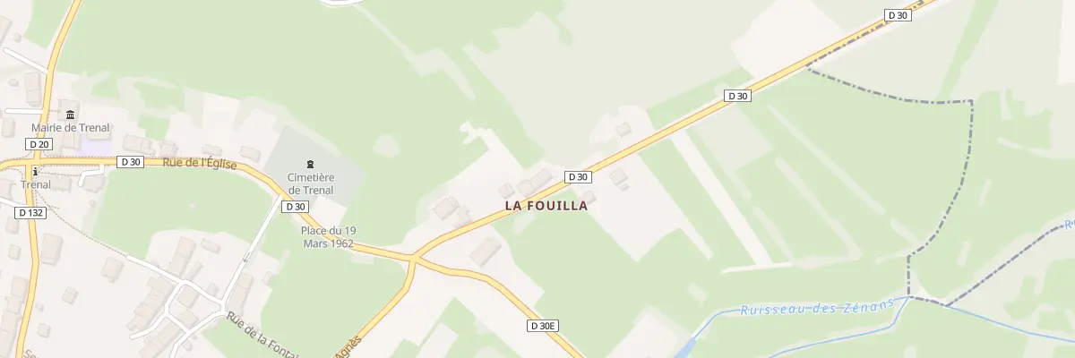 Plan du 6 Rue de la Fouilla à Trenal