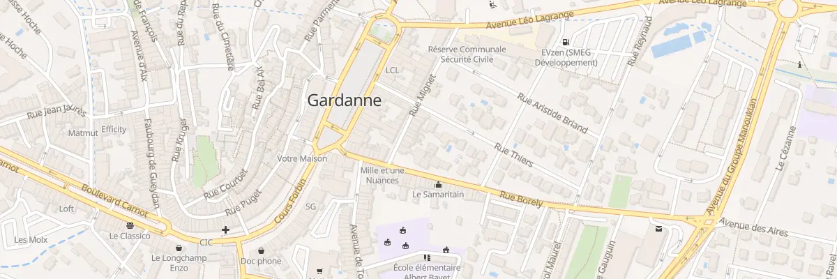 Plan du 6 Rue Mignet à Gardanne