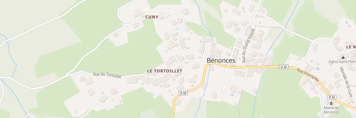Plan du 5087 Le Tortoillet à Bénonces