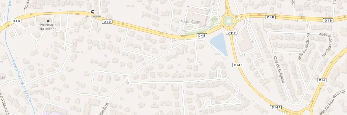 Plan du 1 Che des Mille Ecus à Allauch