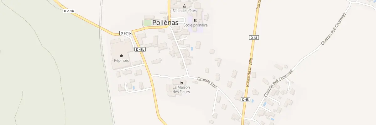 Plan du 71 Grande Rue à Poliénas