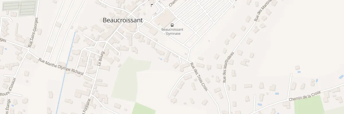 Plan du 170 Rue des Trois Croix à Beaucroissant