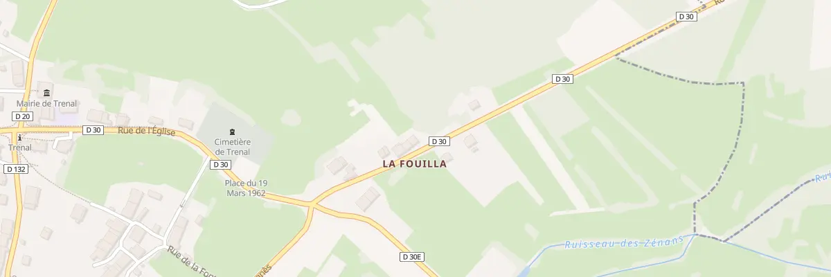 Plan du 4 Rue de la Fouilla à Trenal