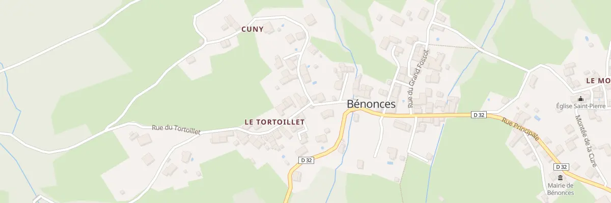 Plan du 84 Rue du Tortoillet à Bénonces