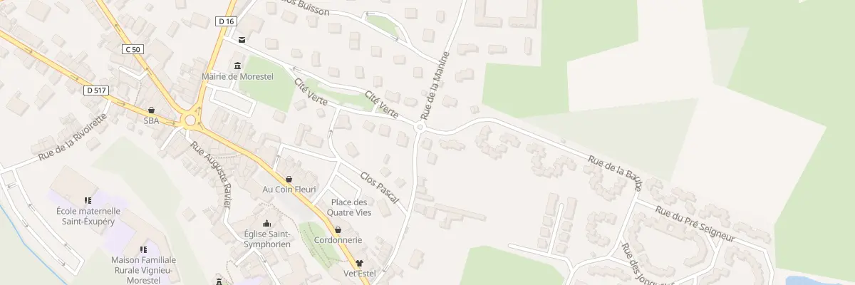 Plan du 180 Rue de la Manine à Morestel