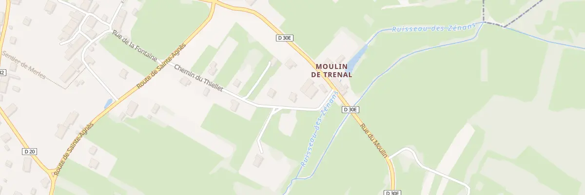 Plan du 9 Che du Thiellet à Trenal