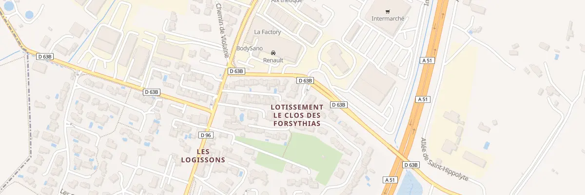 Plan du 10 Lot Clos des Forsythias à Venelles