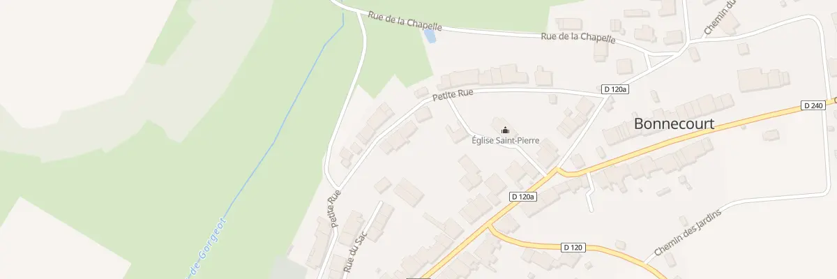 Plan du 10 Ptr Petite Rue à Bonnecourt