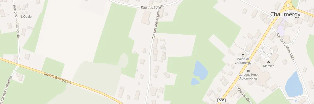 Plan du 18 Rue des Mésanges à Chaumergy