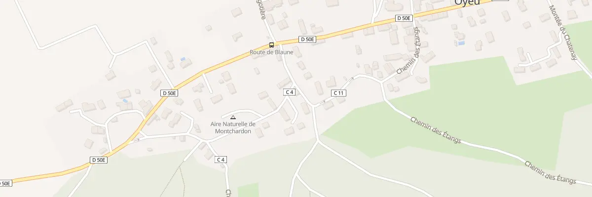 Plan du 11 Chem de Montchardon à Oyeu