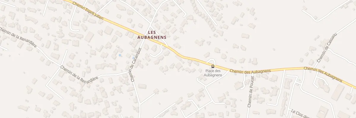 Plan du 5182F Che des Aubagnens à Allauch