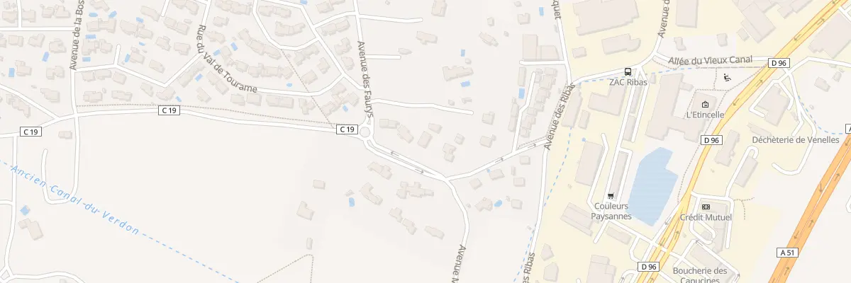 Plan du 14 Av du Jas de Violaine à Venelles