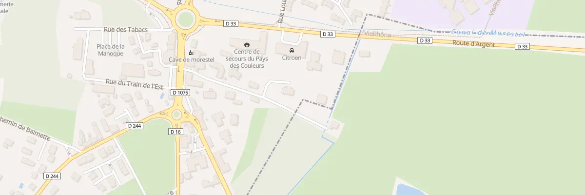 Plan du 81 Rte de Grenoble à Morestel
