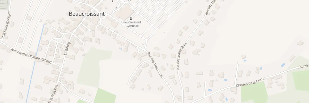 Plan du 255 Rue des Trois Croix à Beaucroissant