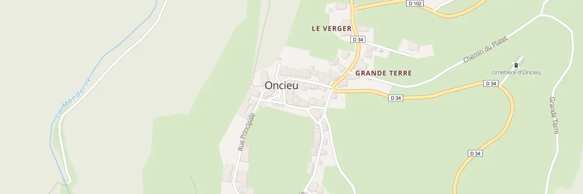 Plan du 44 Pl de l’Eglise à Oncieu