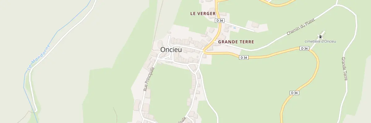 Plan du 5064 Village d’Oncieu à Oncieu