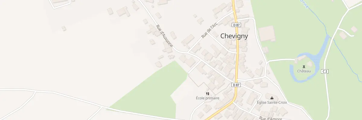 Plan du 7 Rue d’Auxonne à Chevigny