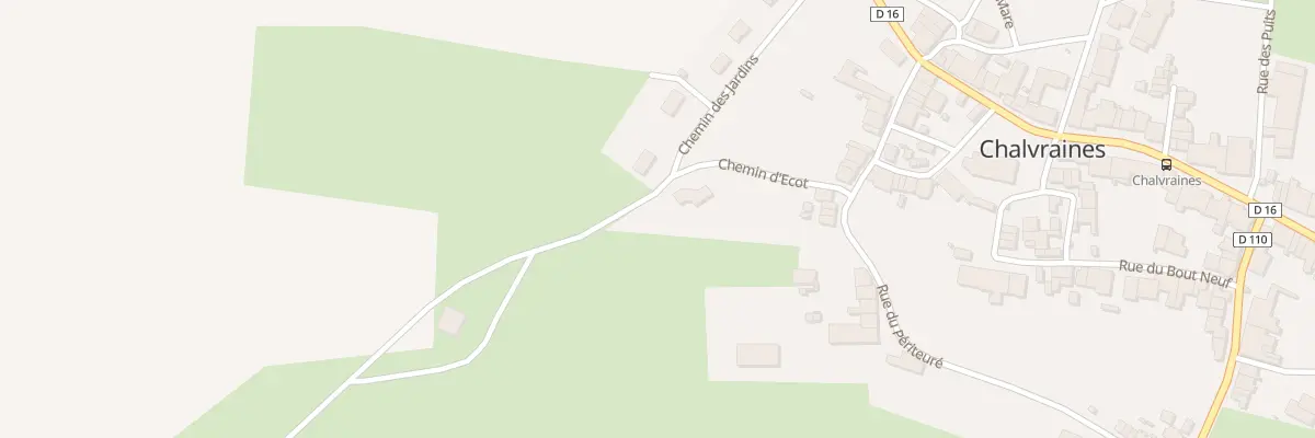 Plan du 1 Che d’Ecot à Chalvraines