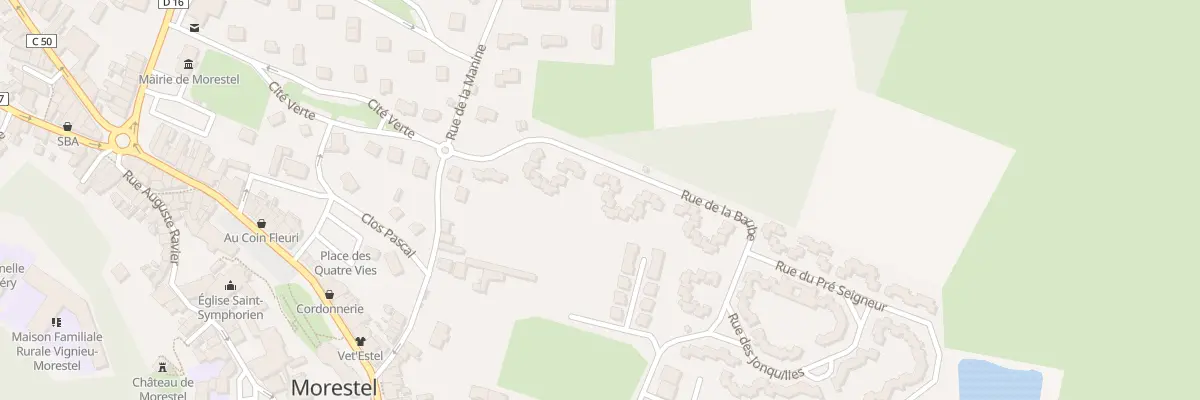 Plan du 12 Rue de la Baube à Morestel
