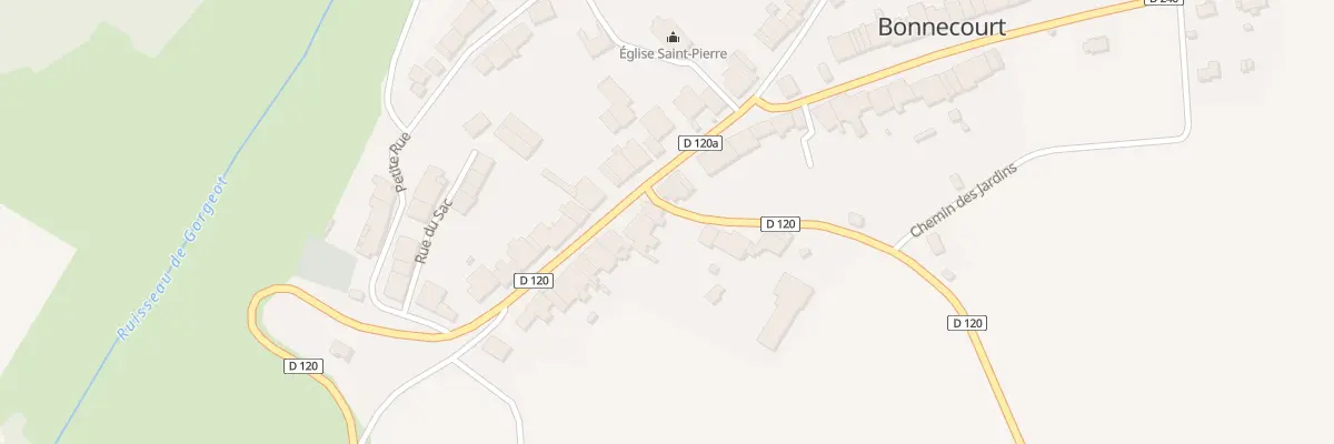 Plan du 14 Gr Grande Rue à Bonnecourt