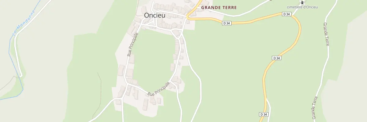Plan du 498 Rue Principale à Oncieu