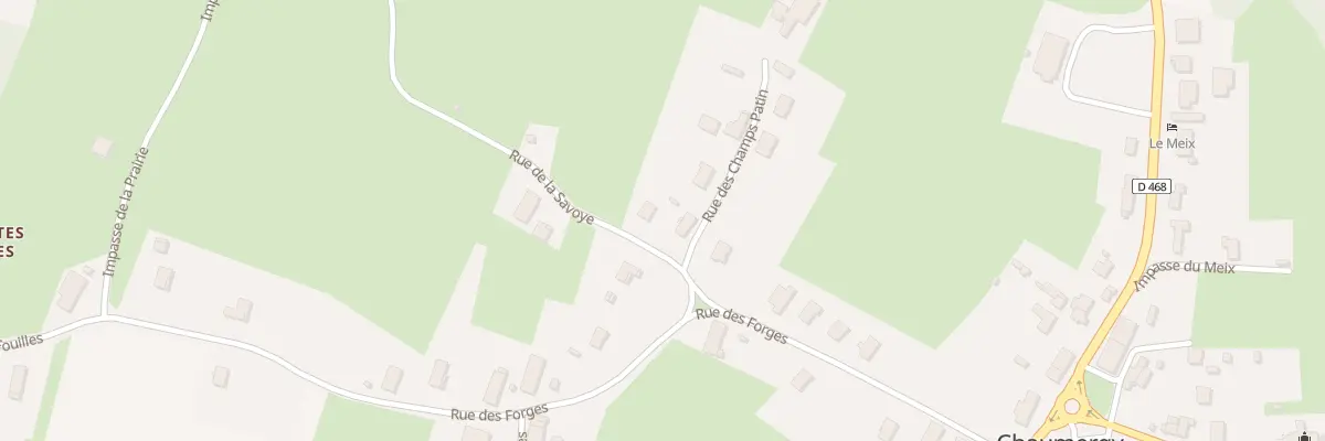 Plan du 2 Rue de la Savoye à Chaumergy