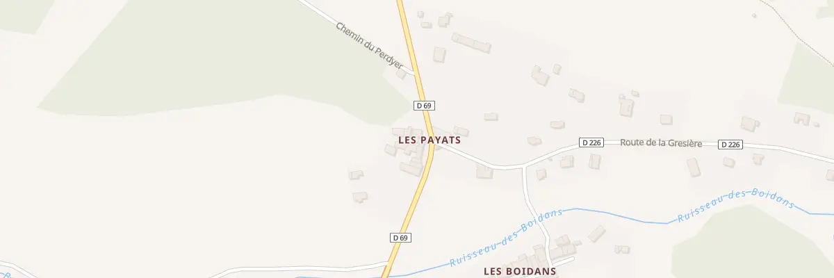 Plan du 5118 Les Payats à Menglon