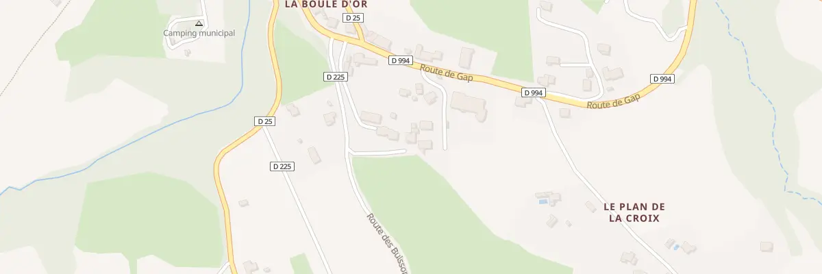 Plan du 1490 Rte des Buissons à Rosans
