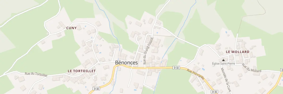 Plan du 11 Rue des Rochettes à Bénonces